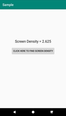 অ্যান্ড্রয়েডে প্রোগ্রামগতভাবে স্ক্রিন ডিপিআই কীভাবে পাবেন? 