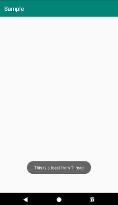 অ্যান্ড্রয়েডে একটি থ্রেড থেকে টোস্ট বার্তাগুলি কীভাবে প্রদর্শন করবেন? 