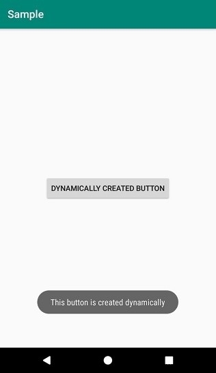 কীভাবে অ্যান্ড্রয়েডে গতিশীলভাবে একটি বোতাম যুক্ত করবেন? 