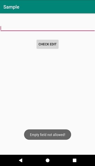 অ্যান্ড্রয়েড এডিট টেক্সট খালি কিনা তা কীভাবে পরীক্ষা করবেন? 