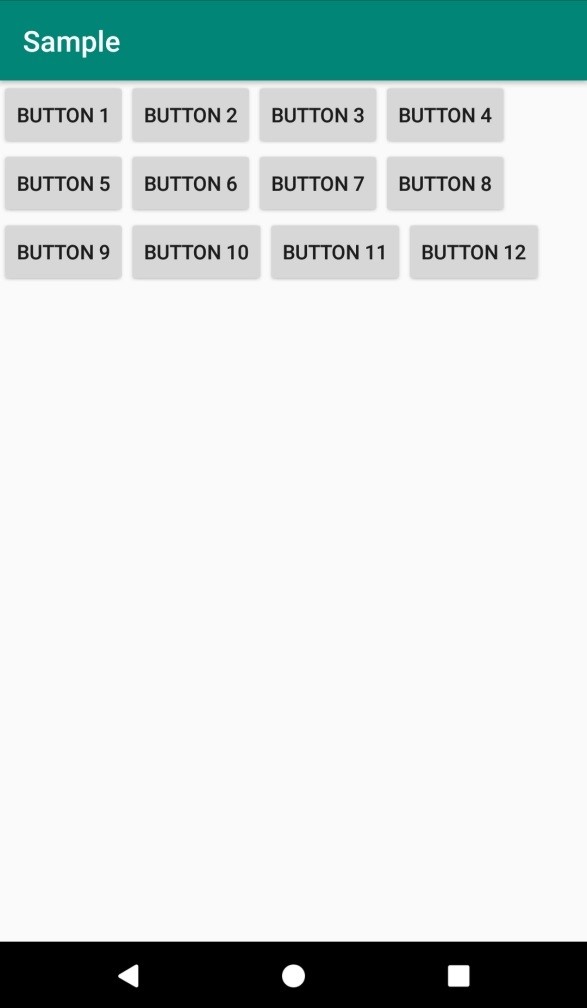 অ্যান্ড্রয়েডে একাধিক লাইনে একের পর এক লেআউটে প্রোগ্রাম্যাটিকভাবে বোতাম যুক্ত করার উপায় 