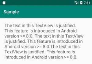 অ্যান্ড্রয়েডে টেক্সটভিউতে পাঠ্যকে কীভাবে জাস্টিফাই করবেন? 