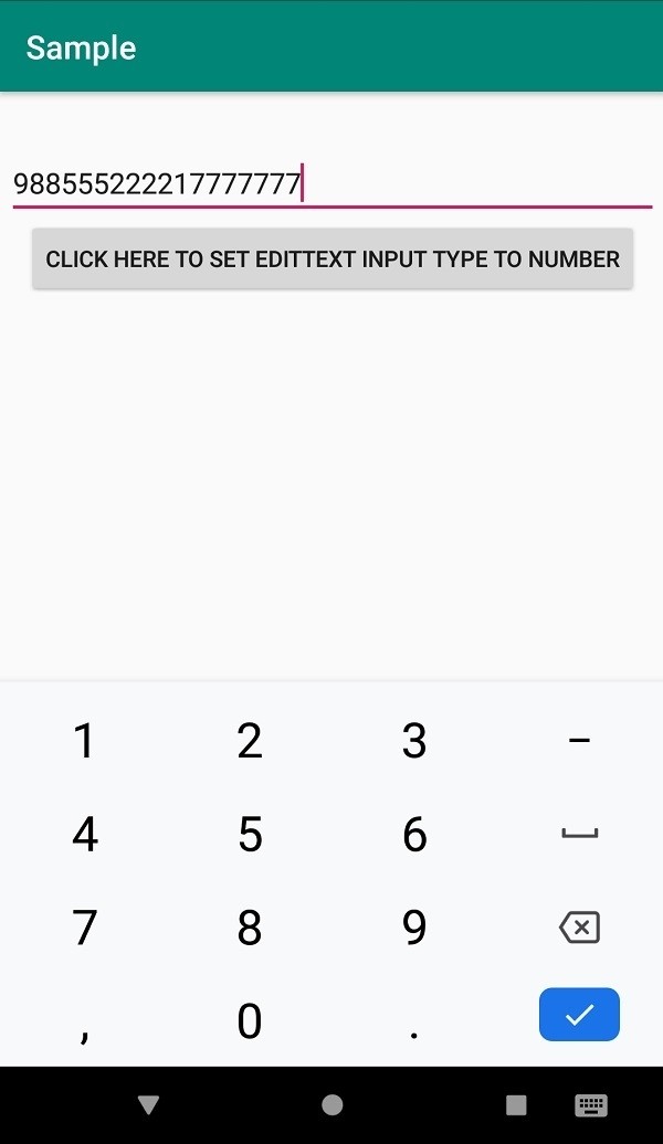 কিভাবে আমরা একটি Android EditText প্রোগ্রামের জন্য ইনপুট প্রকার সেট করব? 