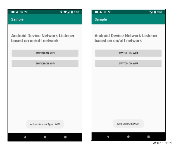 অন/অফ নেটওয়ার্কের উপর ভিত্তি করে অ্যান্ড্রয়েড ডিভাইস নেটওয়ার্ক লিসেনার কীভাবে তৈরি করবেন? 