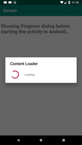 অ্যান্ড্রয়েডে একটি কার্যকলাপ শুরু করার আগে অগ্রগতি ডায়ালগ কীভাবে প্রদর্শন করবেন? 