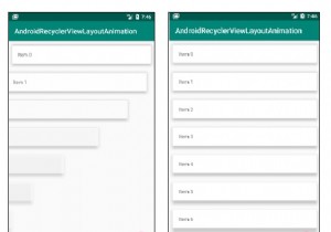 রিসাইক্লারভিউ আইটেমগুলি স্ক্রিনে উপস্থিত হলে কীভাবে অ্যানিমেট করবেন? 