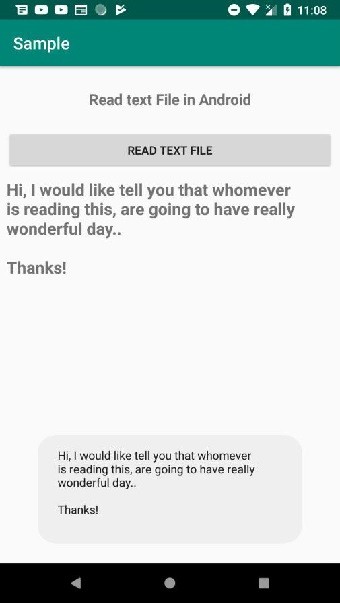 অ্যান্ড্রয়েড অ্যাপে একটি সাধারণ পাঠ্য ফাইল কীভাবে পড়বেন? 
