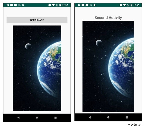 অ্যান্ড্রয়েডে একটি কার্যকলাপ থেকে অন্য একটি কার্যকলাপ কিভাবে একটি ইমেজ পাস? 