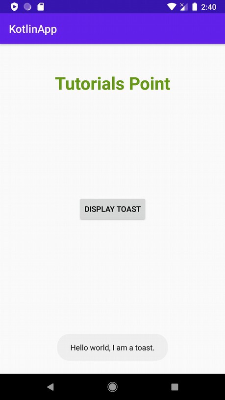 Kotlin ব্যবহার করে Toast.LENGTH_LONG এর চেয়ে বেশি Android টোস্টের সময়কাল কীভাবে সেট করবেন? 