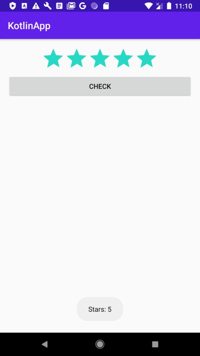 কোটলিন ব্যবহার করে অ্যান্ড্রয়েডে একটি কাস্টম রেটিংবার কীভাবে তৈরি করবেন? 