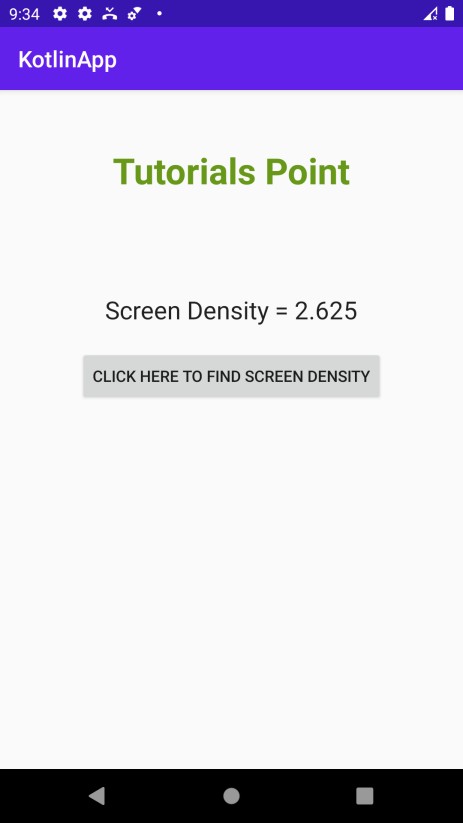 কোটলিন ব্যবহার করে অ্যান্ড্রয়েডে প্রোগ্রাম্যাটিকভাবে স্ক্রিন ডিপিআই কীভাবে পাবেন? 