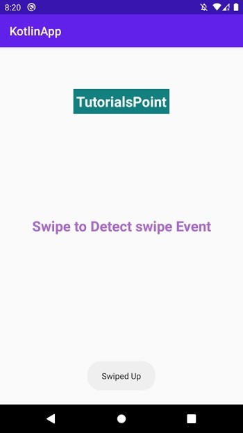 কোটলিন ব্যবহার করে অ্যান্ড্রয়েডে বাম/ডান এবং উপরে/নীচের মধ্যে সোয়াইপ দিক কীভাবে সনাক্ত করবেন? 