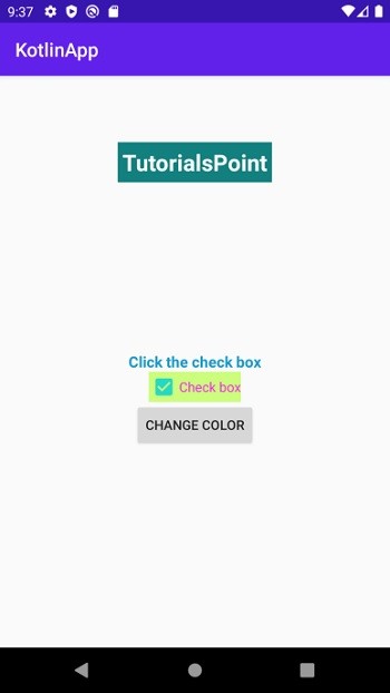 কোটলিন ব্যবহার করে অ্যান্ড্রয়েডে চেকবক্সের রঙ কীভাবে পরিবর্তন করবেন? 