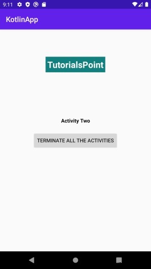 কোটলিন ব্যবহার করে কীভাবে সমস্ত অ্যান্ড্রয়েড কার্যক্রম একবারে বন্ধ করবেন? 