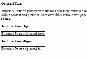 CSS টেক্সট-ওভারফ্লো সম্পত্তি 
