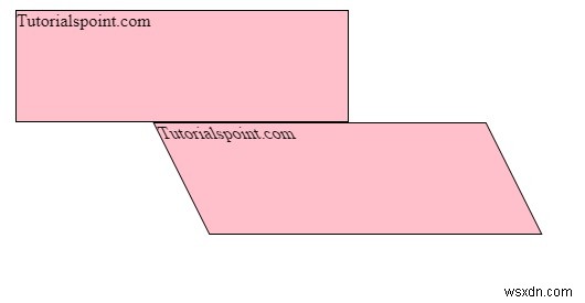 CSS এর সাথে অন্য দিকে ম্যাট্রিক্স ট্রান্সফর্ম 