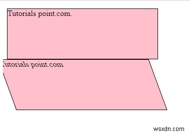 CSS ব্যবহার করে x অক্ষ সহ স্কু ট্রান্সফর্মের সংজ্ঞা দিন 