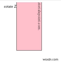 CSS3 এর সাথে z-অক্ষ ব্যবহার করে উপাদানটিকে রূপান্তরিত করুন 