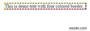 CSS ব্যবহার করে চারটি বর্ডারের রঙ সেট করুন 