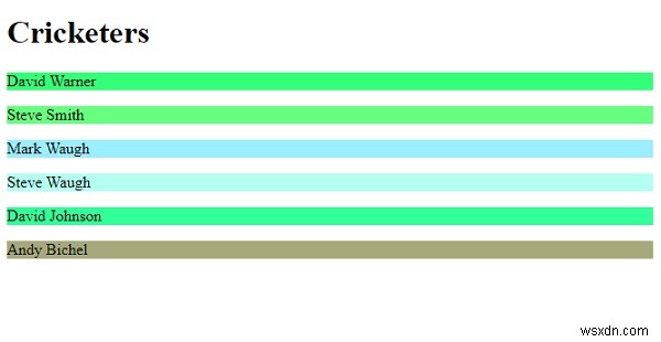 CSS3 RGBA, HSL এবং HSLA রঙের মান 
