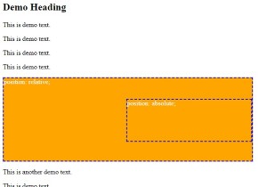 CSS এ পরম অবস্থান 