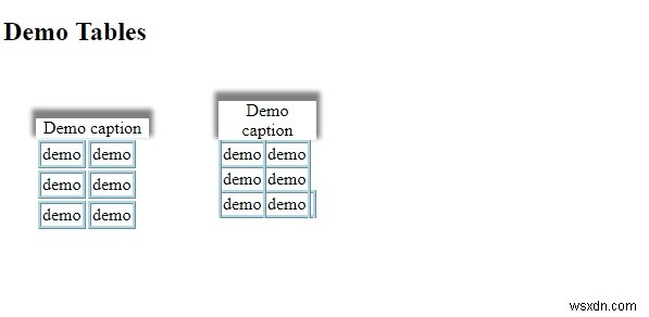 CSS-এ টেবিলের সীমানা সঙ্কুচিত করা 