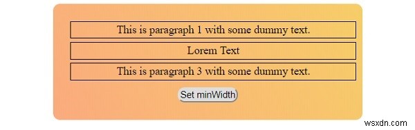 CSS-এ ন্যূনতম-প্রস্থ সম্পত্তি 