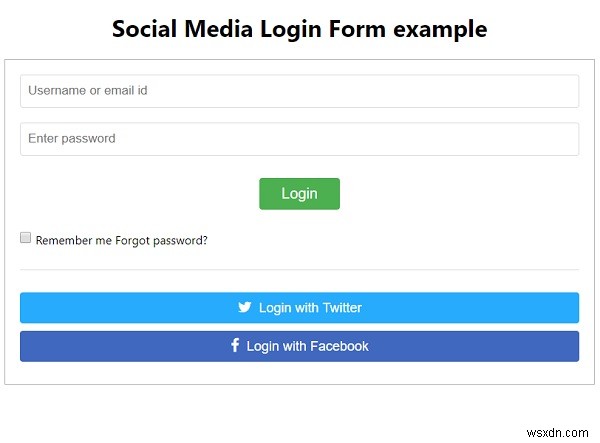 কিভাবে CSS দিয়ে একটি সোশ্যাল মিডিয়া লগইন ফর্ম তৈরি করবেন? 