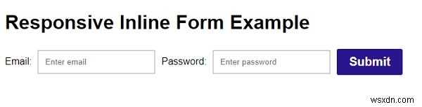 কিভাবে CSS দিয়ে একটি প্রতিক্রিয়াশীল ইনলাইন ফর্ম তৈরি করবেন? 