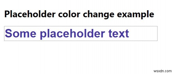 সিএসএস দিয়ে প্লেসহোল্ডার অ্যাট্রিবিউটের রঙ কীভাবে পরিবর্তন করবেন? 