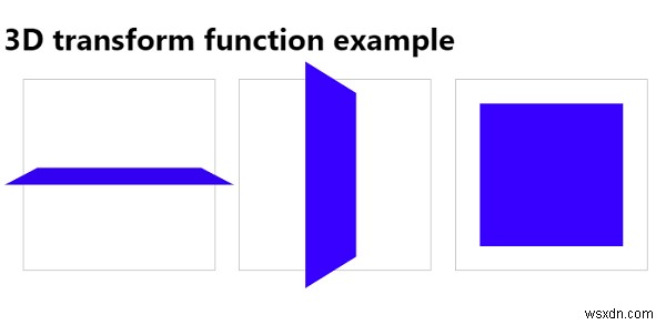 CSS3 3D ট্রান্সফর্ম ফাংশনের সাথে কাজ করা 