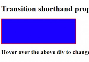 CSS3 ট্রানজিশন শর্টহ্যান্ড প্রপার্টি 