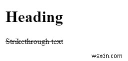 কিভাবে HTML এ স্ট্রাইকথ্রু টেক্সট চিহ্নিত করবেন? 