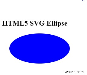 কিভাবে HTML5 SVG এ একটি উপবৃত্ত আঁকবেন? 