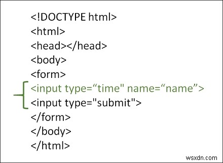 কিভাবে HTML এ সময় ইনপুট টাইপ ব্যবহার করবেন? 