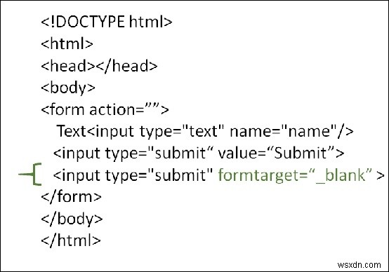 কিভাবে HTML এ formtarget অ্যাট্রিবিউট ব্যবহার করবেন? 