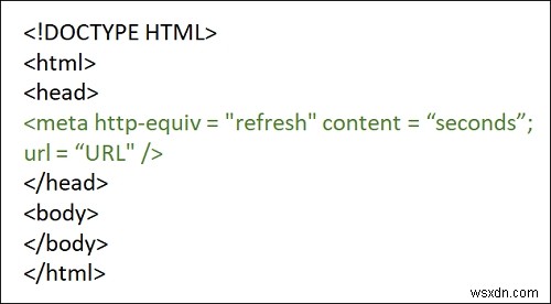 কিভাবে একটি HTML পৃষ্ঠা থেকে পুনঃনির্দেশ করা যায়? 