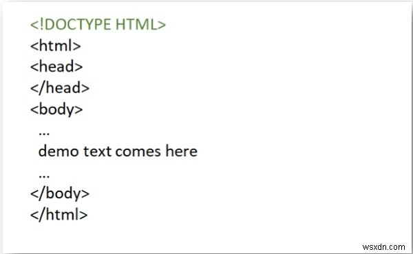 কেন আমরা HTML নথিতে DOCTYPES ব্যবহার করি? 