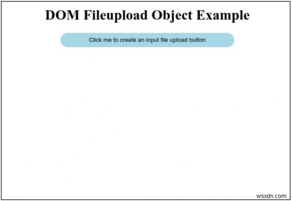 HTML DOM ইনপুট ফাইল আপলোড অবজেক্ট 
