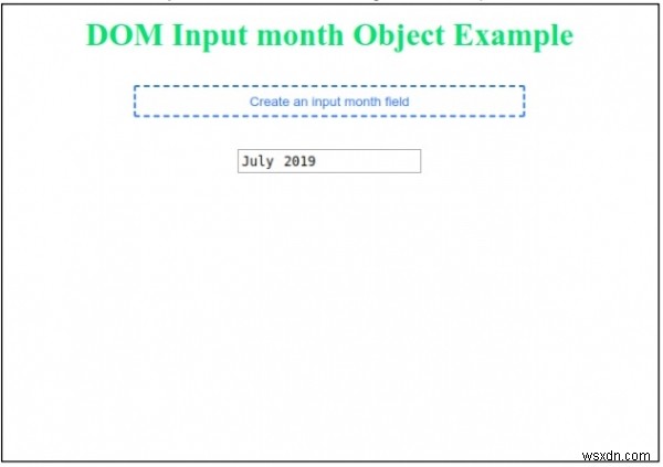 HTML DOM ইনপুট মাস অবজেক্ট 
