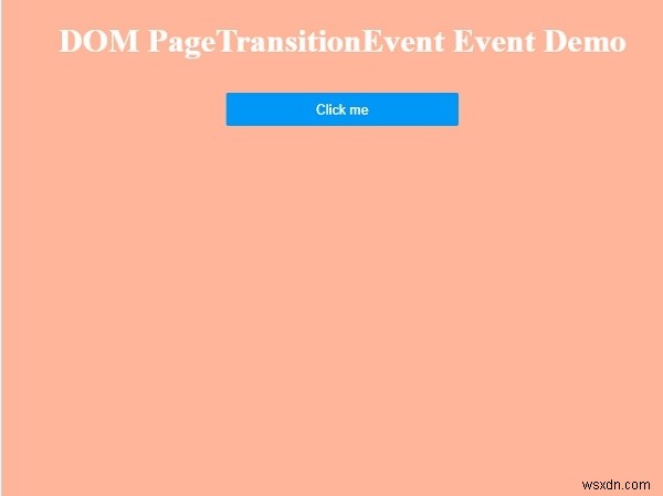 HTML DOM পেজ ট্রানজিশন ইভেন্ট 