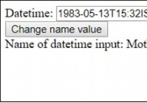 HTML DOM ইনপুট তারিখ সময় নাম সম্পত্তি 