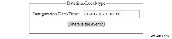 এইচটিএমএল ডম ইনপুট ডেটটাইম লোকাল টাইপ প্রপার্টি 