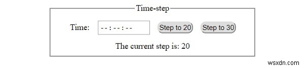 HTML DOM ইনপুট টাইম স্টেপ প্রপার্টি 