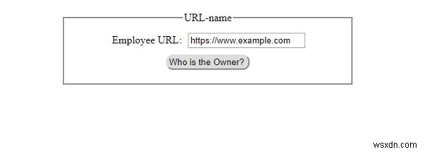 HTML DOM ইনপুট URL নাম সম্পত্তি 