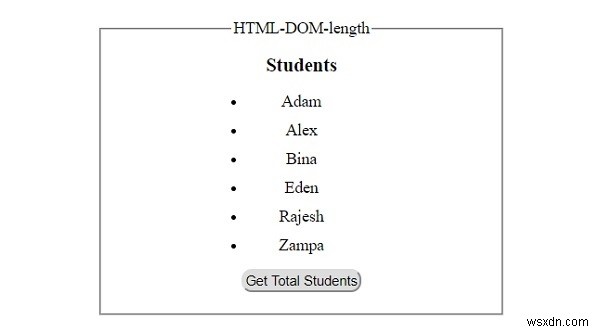 HTML DOM দৈর্ঘ্য সম্পত্তি 