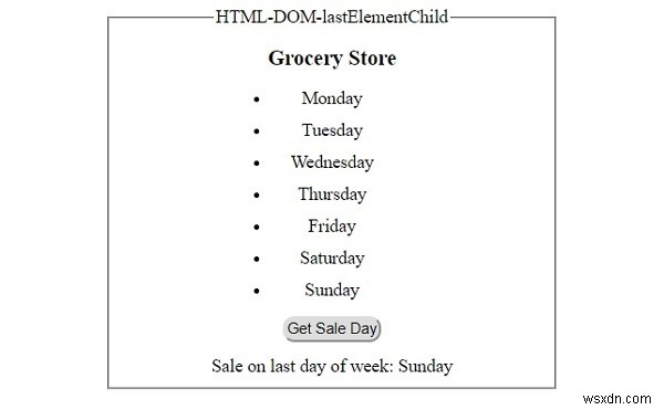 HTML DOM lastElementChild প্রপার্টি 