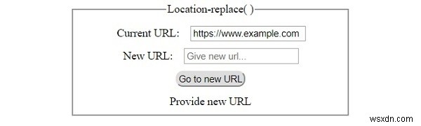 HTML DOM অবস্থান প্রতিস্থাপন() পদ্ধতি 