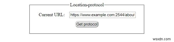 HTML DOM অবস্থান প্রোটোকল প্রপার্টি 