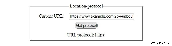 HTML DOM অবস্থান প্রোটোকল প্রপার্টি 